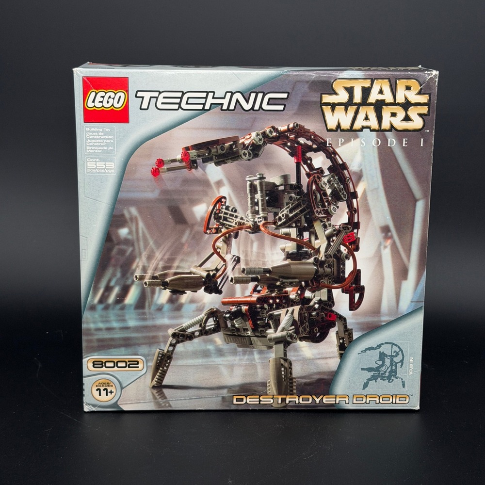 LEGO Technic Star Wars 8002 Destroyer Droid Episode I Droideka Vintage 2000 Set